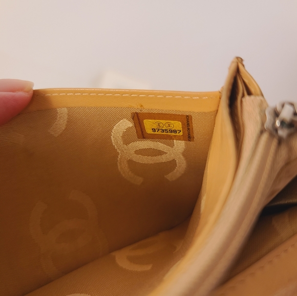 CHANEL Cambon Quilted Yen Light Brown Long Wallet - Picture 11 of 15